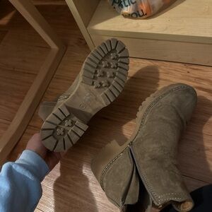 Tan Suede Boots